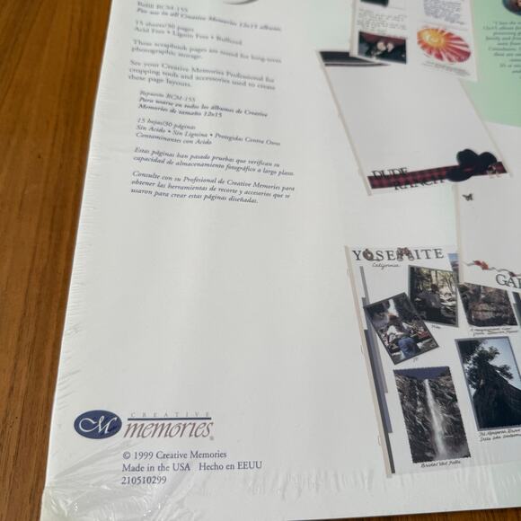 Creative Memories Scrapbook Pages Refill Old Style 15 Sheets New Sealed Package - Picture 3 of 6